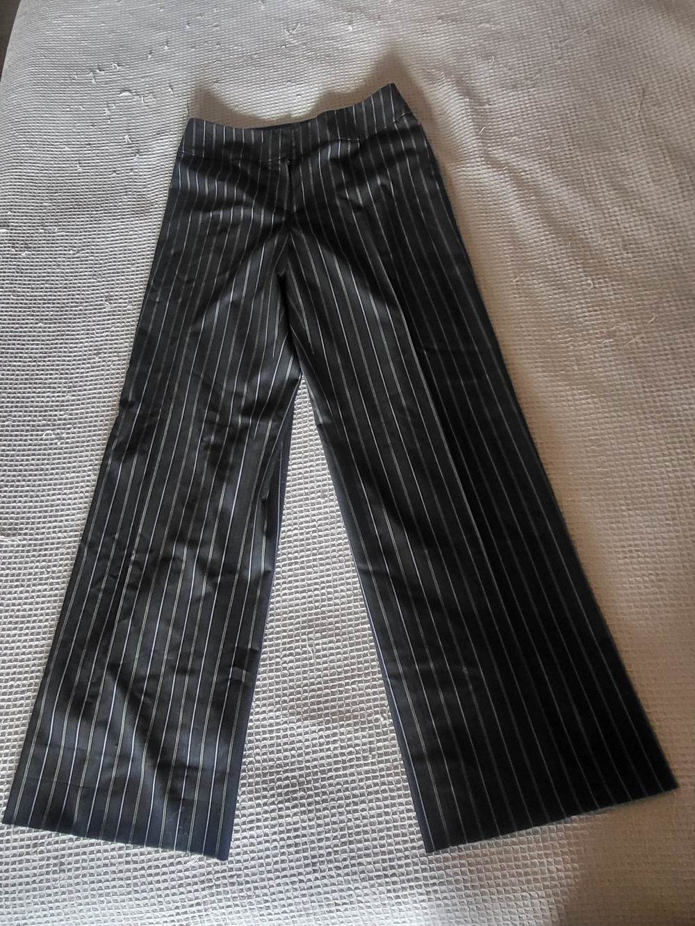 Anne Klein Black Pinstripe Trouser